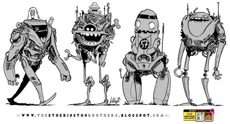 4 Friendly Robots by https://www.deviantart.com/etheringtonbrothers on ...