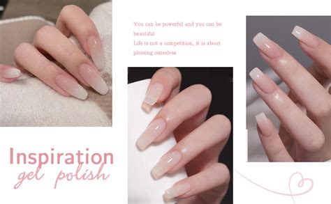 Amazon Opuiu Milky White Jelly Gel Nail Polish Nude Sheer Gel