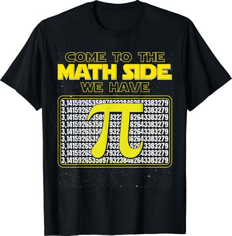 Come To The Math Side We Have Pi Day Teachers Mens Boys T Shirt