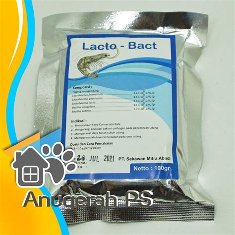 Jual Probiotik Ikan Dan Udang Lactobacillus Lactobac 100 Gram Shopee