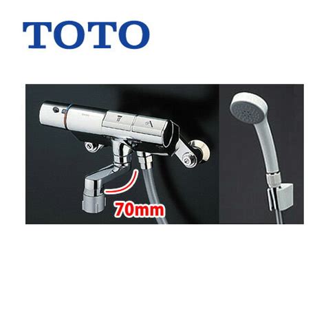 【楽天市場】 Tmn40ste Toto 浴室水栓 サーモスタットシャワー金具（壁付きタイプ） タッチスイッチ水栓 シャワーヘッド：エアイン