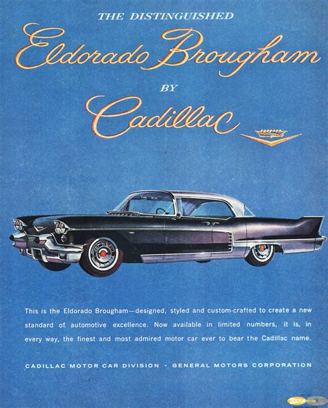 1958 Cadillac Eldorado Brougham Ad Classic Cars Today Online