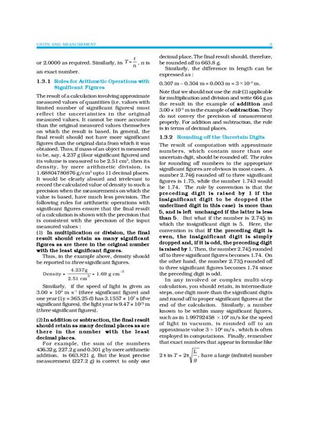 NCERT Book Class 11 Physics Chapter 1 Units And Measurements PDF New