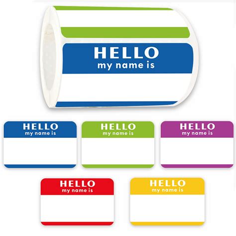 300 PCS Name Tags Stickers Hello My Name Is Labels for Office Meeting ...