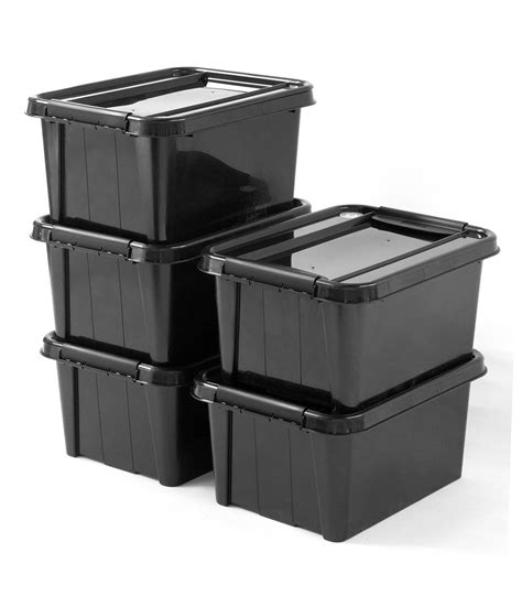 Lot De Boites De Rangement L Plastique Recycl Leroy Merlin