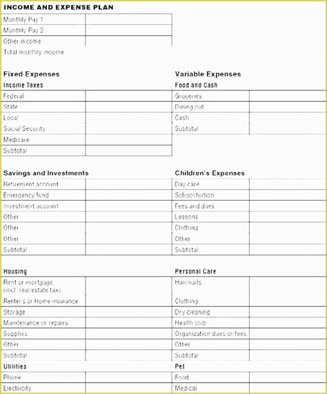 Restaurant Profit And Loss Statement Template Free