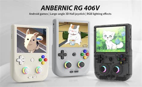 Amazon RG406V Retro Handheld Game Console 4 Inch IPS Multi Touch