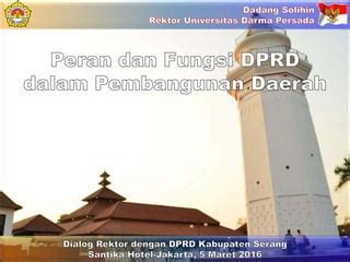 Peran Dan Fungsi Dprd Dalam Pembangunan Daerah Ppt