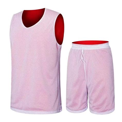 Men's Reversible Basketball Uniforms 2 Sides Wear Sports Jersey And ...