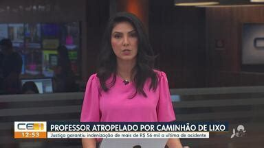 CETV 1ª Edição Fortaleza Professor é indenizado por acidente