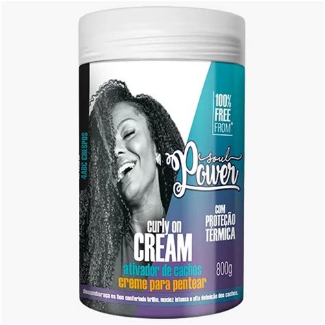 Creme Para Pentear Soul Power Curly On Cream 800g Shopee Brasil