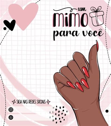 Cartão de agradecimento manicure Brindes para clientes Etiquetas