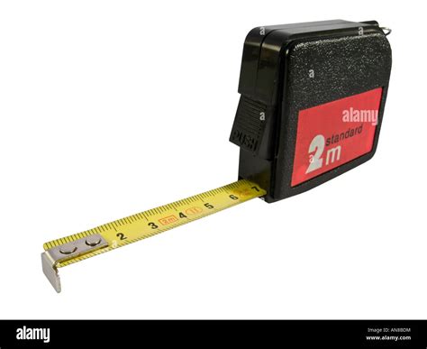 tape measure in metal with metric system Stock Photo - Alamy