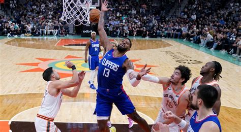 George Leonard Lead Clippers Past Spurs Extending San Antonio S Skid