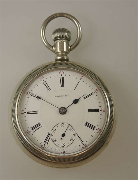 Large Vintage Jewel Pocket Watch By Waltham Usa C