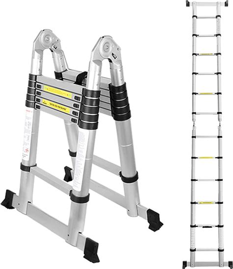 Ansobea Échelle télescopique multifonction 5 m Échelle télescopique en