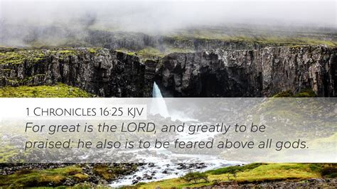 1 Chronicles 1625 Kjv Desktop Wallpaper For Great Is The Lord And