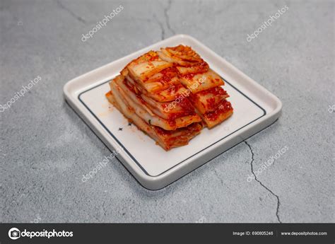 Korean Traditional Food Kimchi Made Pickled Cabbage Stock Photo by ...