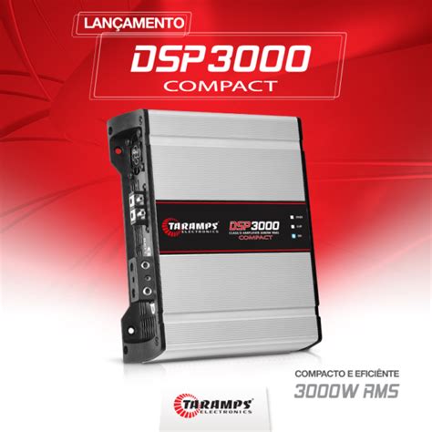 Módulo Amplificador Taramps DSP3000 Compact 3000 rms