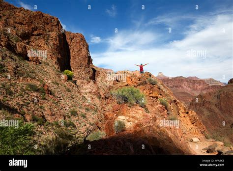 Hiking in the Grand Canyon National Park, Arizona, USA Stock Photo - Alamy