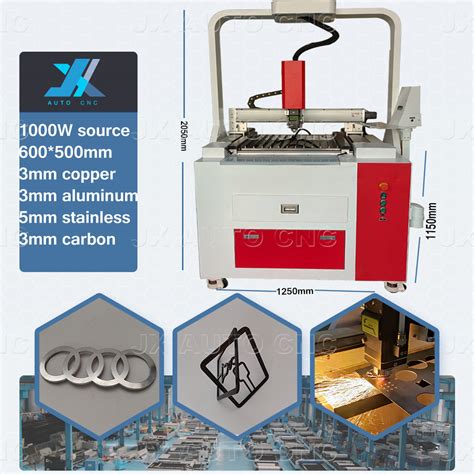 JX 6050 Mini 1KW 2KW 3KW Raycus Fiber Laser Cutting Cutter Machine