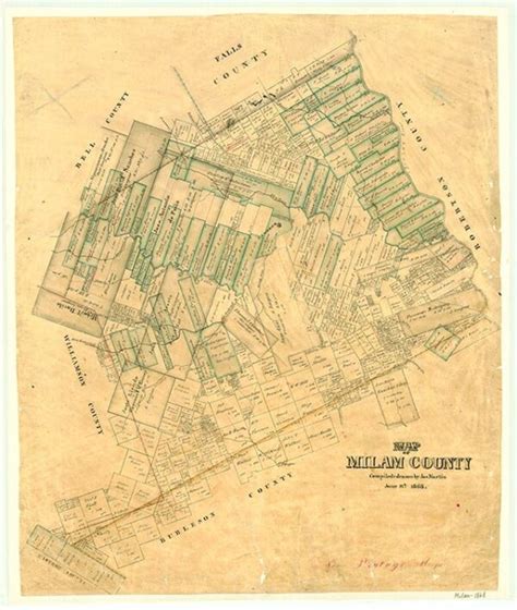 Map of Milam County – Legacy of Texas