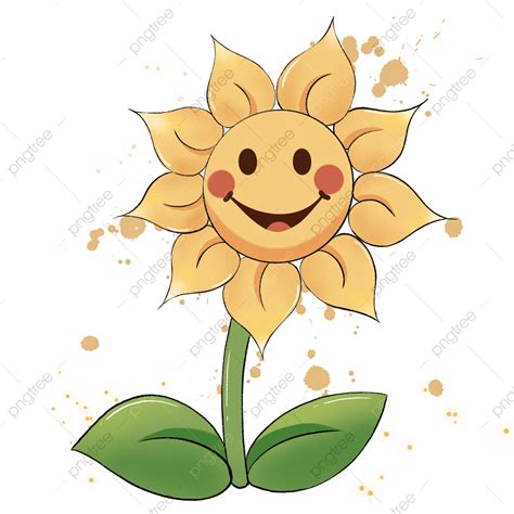 Smiling Flower Hd Transparent Cartoon Smiling Flower Smiley Flowers