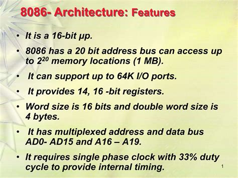 8086 Microprocessor Architectureppt