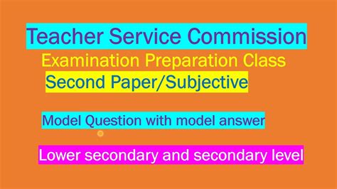 Tsc Second Paper Shikshak Sewa Aayog English For Basic And Secondary