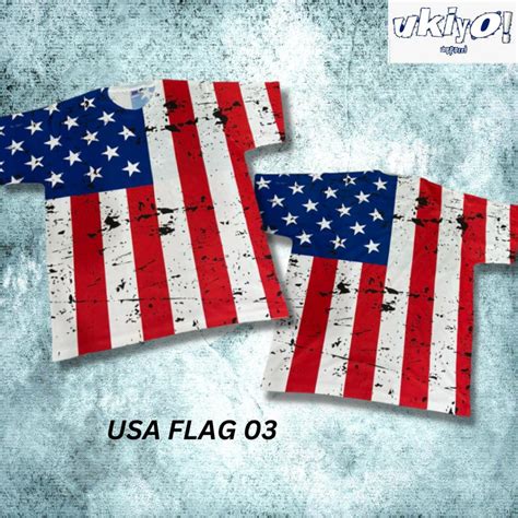 Jual Kaos Tag Thailand Usa Flag Mix Aop All Of Print Fullprint T