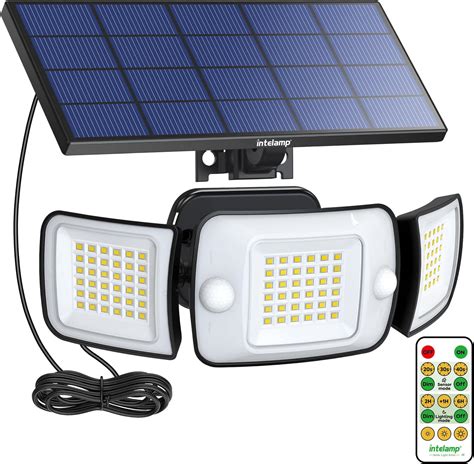 Intelamp Solar Outdoor Lights Solar Motion Sensor Lights With Dual