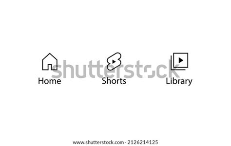 Home Shorts Library Icon Vector Line Stock Vector Royalty Free