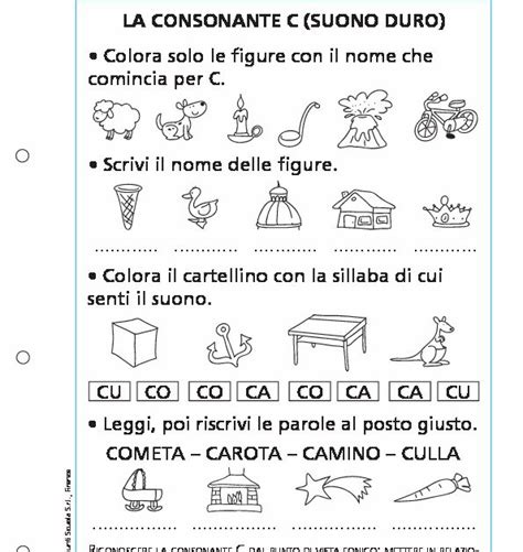 La Consonante C Suono Duro La Consonante C Suono Duro Giunti Scuola