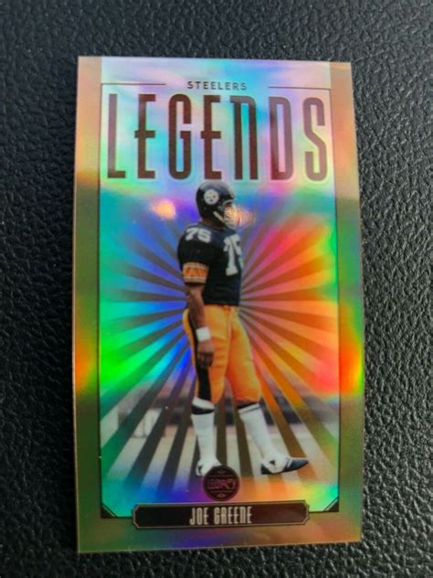 Joe Greene Panini Legacy Legends Mini Prizm Refractor Steelers Sp