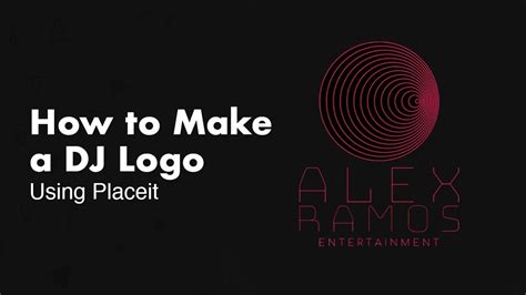 How To Design Your Own Dj Logo No Illustrator Needed Youtube