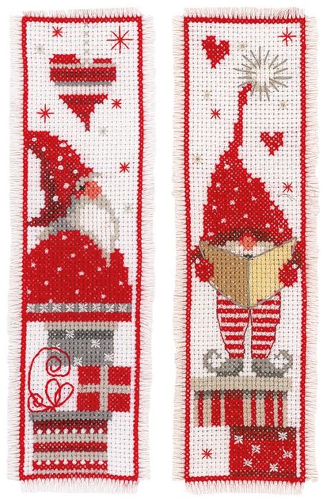 Vervaco Cross Stitch Bookmark Christmas Gnomes Craftmar