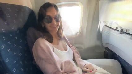 Humongous Tits Being Flashed On A Plane