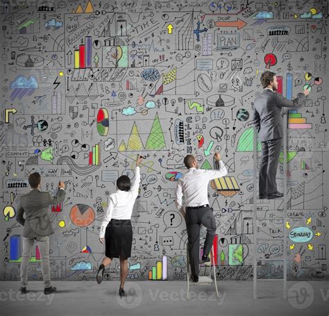 Business project on wall 20554164 Stock Photo at Vecteezy