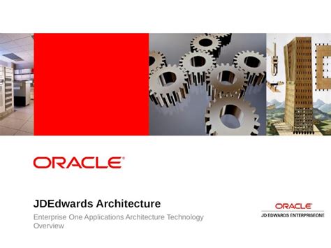 (PPT) JDEdwards Architecture Enterprise One Applications Architecture Technology Overview ...