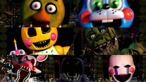 UCN Mobile All Jumpscares Voice Lines Part 1 FNAF 1 FNAF 3 YouTube