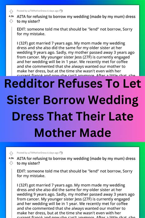 Lady Tells Her Entitled Sister Upfront That She Won T Be Attending Her Wedding Because There Are