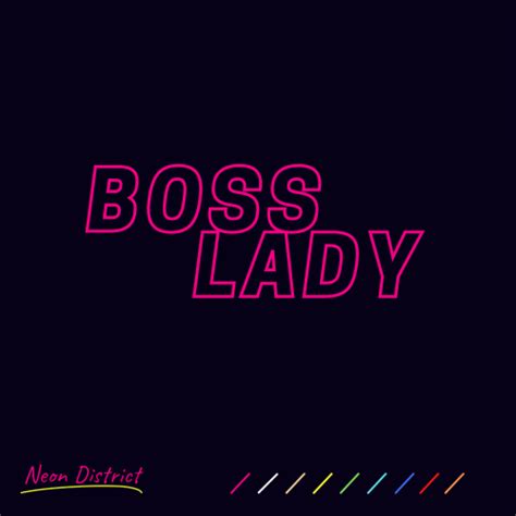 Boss Lady Neon Led Sign Neon Signs Neon Led Signs Custom Neon Signs Neon District