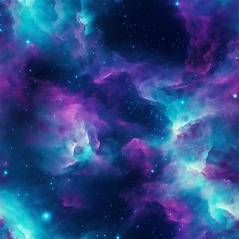 Premium Photo | Purple and blue galaxy wallpaper with stars and clouds ...