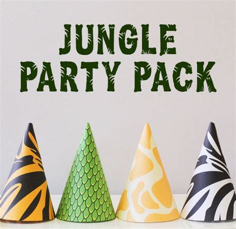 Jungle Safari Themed Printable Party Pack Jungle Thema Verjaardag