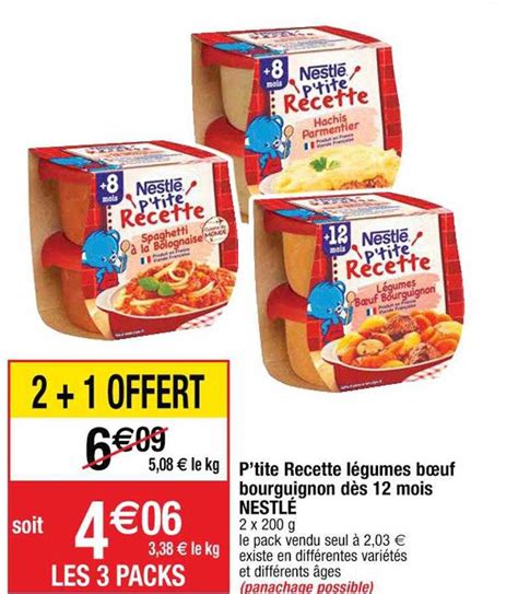 Promo P Tite Recette L Gumes Boeuf Bourguignon D S Mois Nestl Chez