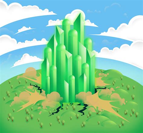 Emerald City Graphic Illustration On Behance