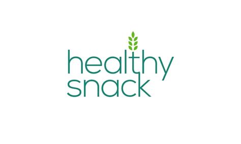 Premium Vector | Logotype typography logo for Healthy snack