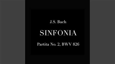 Bach Sinfonia From Partita No Bwv Youtube