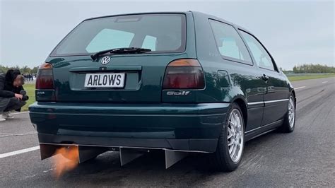 💥arlows Oma Eskaliert💥1000hp Vw Golf 3 Vr6 Turbo Ttt Half Mile