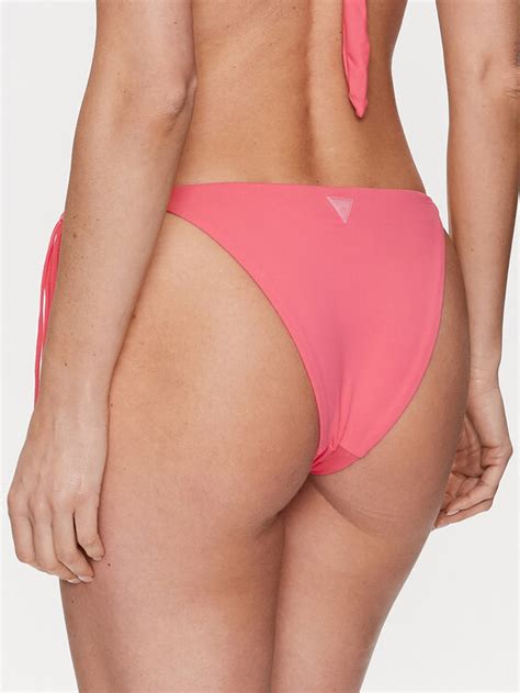 Guess Bikini Pezzo Sotto Logo Tie E Go Mc Rosa Modivo It